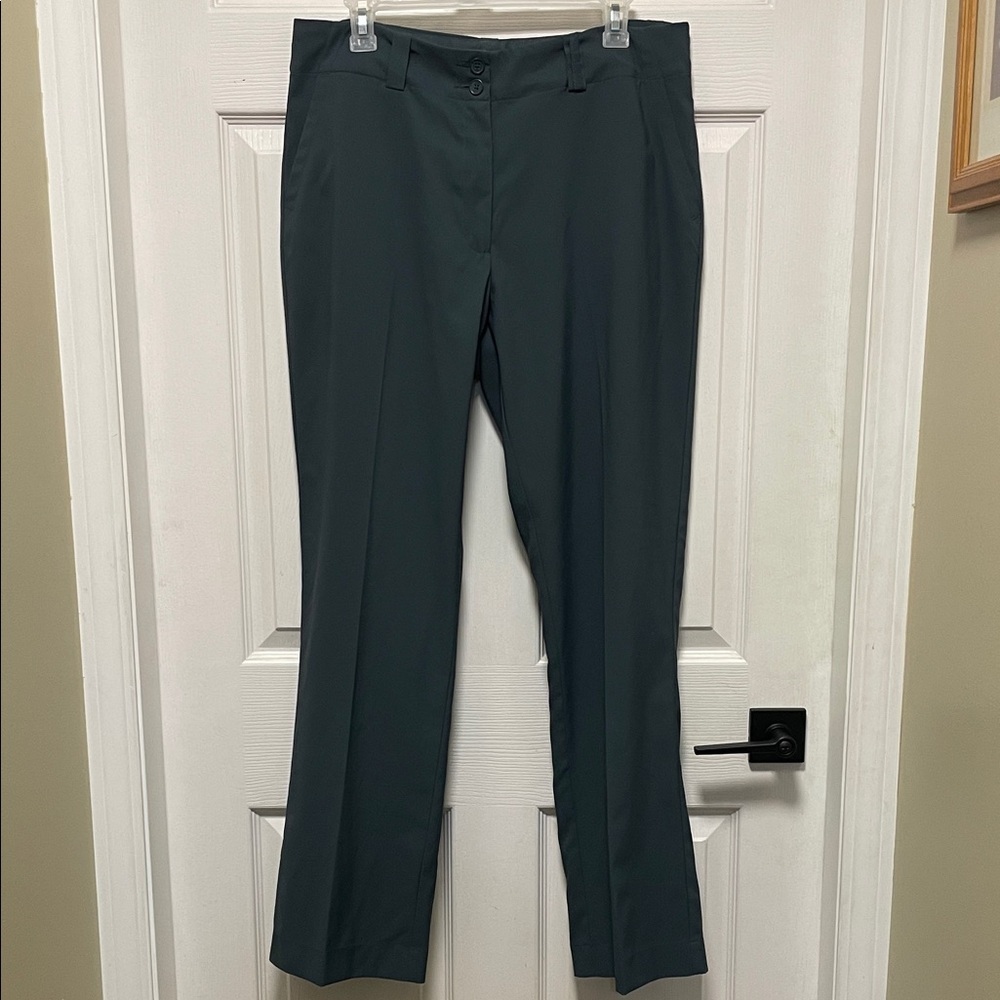 Nike Golf | Dri-FIT | Golf | Flat Front |Straight Leg |Pants |Teal Gray |Size 12